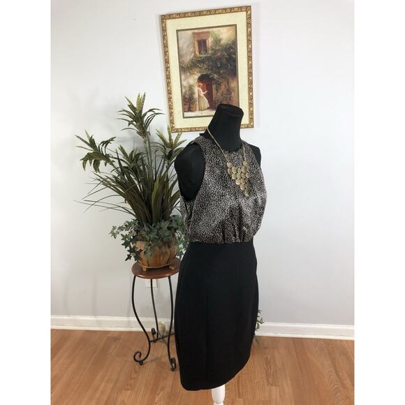 Zara Woman Dress SM Sheath Sleeveless Animal Print Mob Wife - Picture 2 of 9